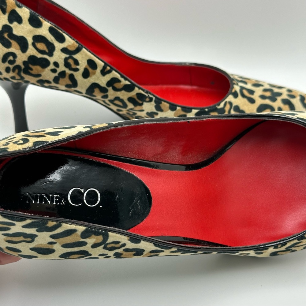 Nine & Co. Kerah leopard Animal Print print pumps Heels Leather Sz 9M - Picture 4 of 11